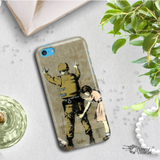 ETUI NA TELEFON IPHONE 5 5S SE A1429/A1457/A1723 BANKSY WZÓR BK135