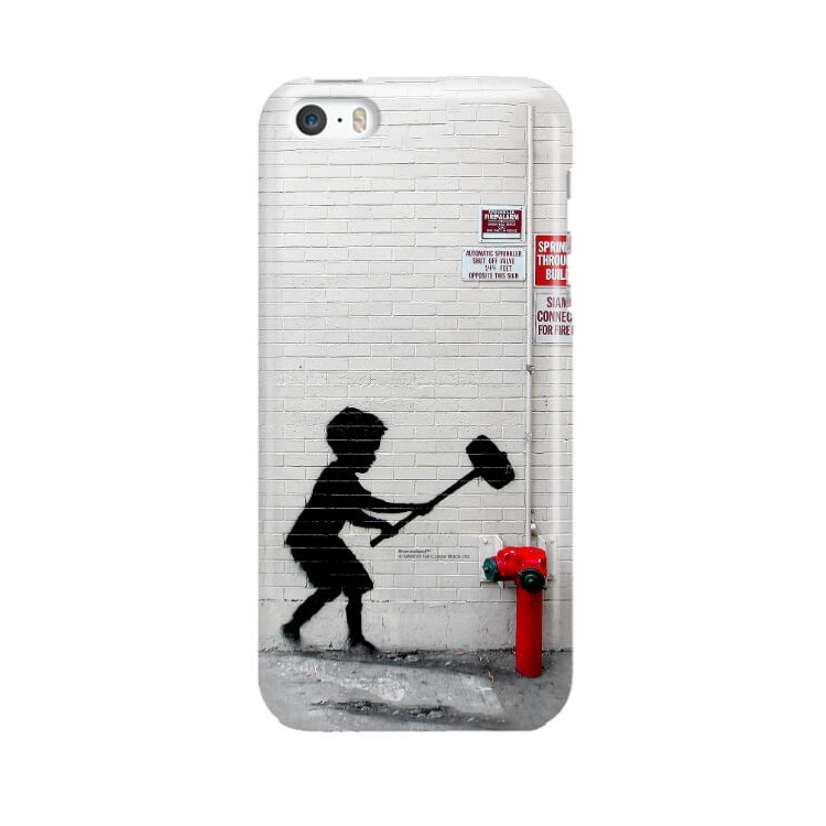 ETUI NA TELEFON IPHONE 5 5S SE A1429/A1457/A1723 BANKSY WZÓR BK178