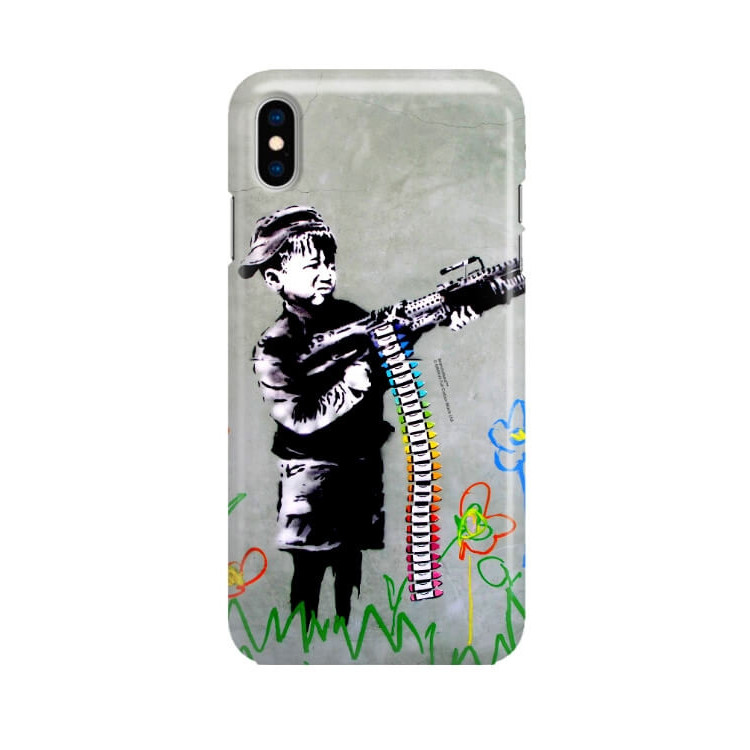 ETUI NA TELEFON IPHONE XS A1920 BANKSY WZÓR BK162