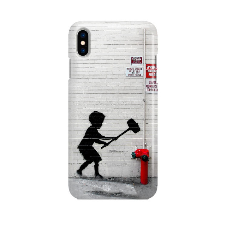 ETUI NA TELEFON IPHONE XS A1920 BANKSY WZÓR BK178