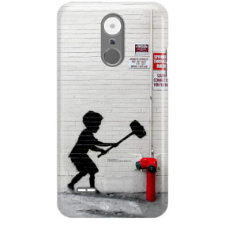 ETUI NA TELEFON LG K4 2017 M160 BANKSY WZÓR BK178
