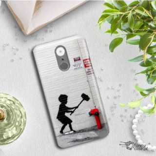 ETUI NA TELEFON LG K4 2017 M160 BANKSY WZÓR BK178