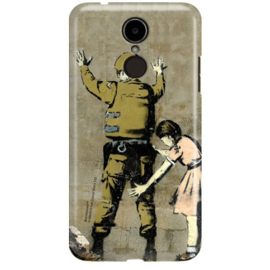 ETUI NA TELEFON LG K8 2017 M200N BANKSY WZÓR BK135
