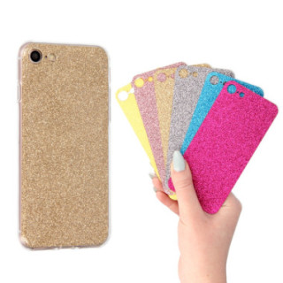 CLEAR 0.3mm ETUI NA TELEFON IPHONE 7 / 8 + 6x A1660/A1863 WKŁADKA BROKATOWA