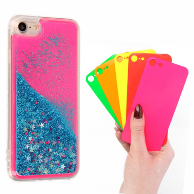 Etui Apple IPHONE 7 / 8, Etui Liquid Neon Wielokolorowy - FunnyCase