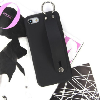 Etui Huawei P9 LITE MINI, Etui Smooth Uchwyt Czarny - FunnyCase