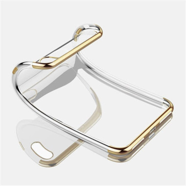 GUMA LIQUID PEARL ETUI NA TELEFON SAMSUNG GALAXY S6 EDGE G925 SREBRNY