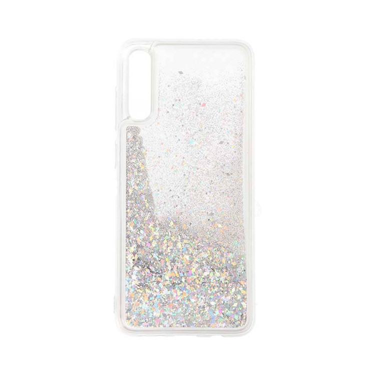 ETUI GUMA LIQUID SAMSUNG GALAXY A70 SREBRNY