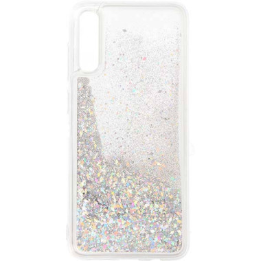 ETUI GUMA LIQUID SAMSUNG GALAXY A70 SREBRNY