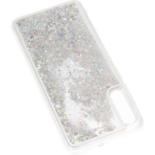 ETUI GUMA LIQUID SAMSUNG GALAXY A70 SREBRNY