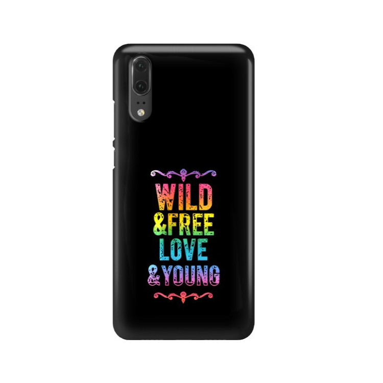 Etui Huawei P20, Etui Neon Wielokolorowy - FunnyCase