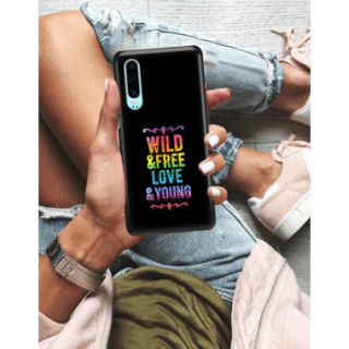 Etui Huawei P30, Etui Neon Wielokolorowy - FunnyCase