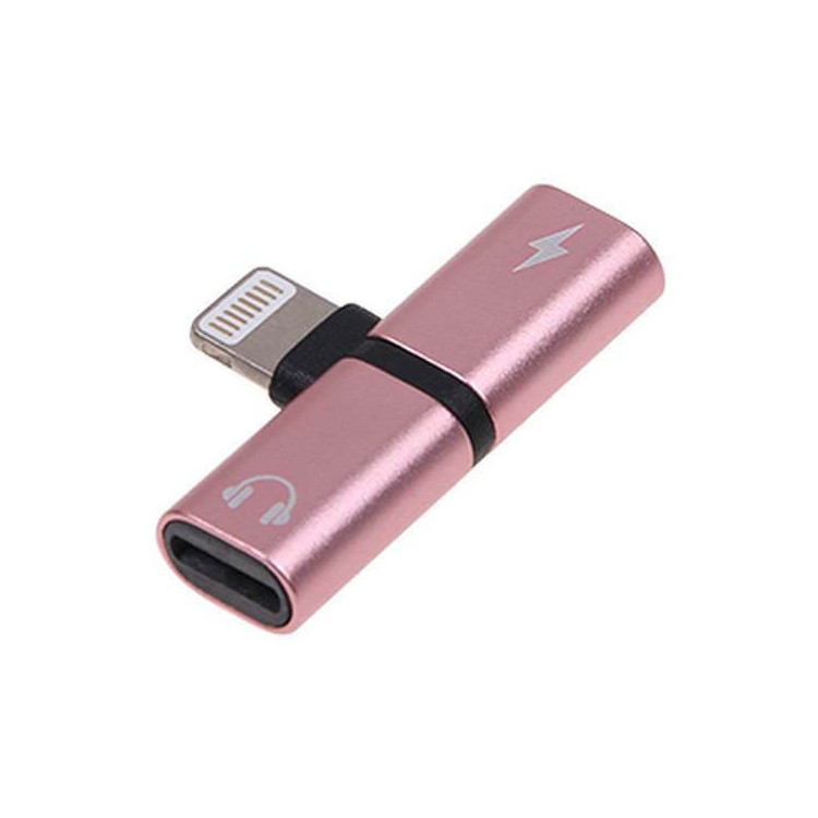 ADAPTER 2w1 IPHONE ROSE GOLD