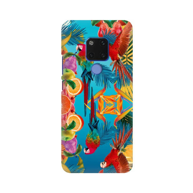 Etui Huawei MATE 20, Etui Tropic Wzory Wielokolorowy - FunnyCase