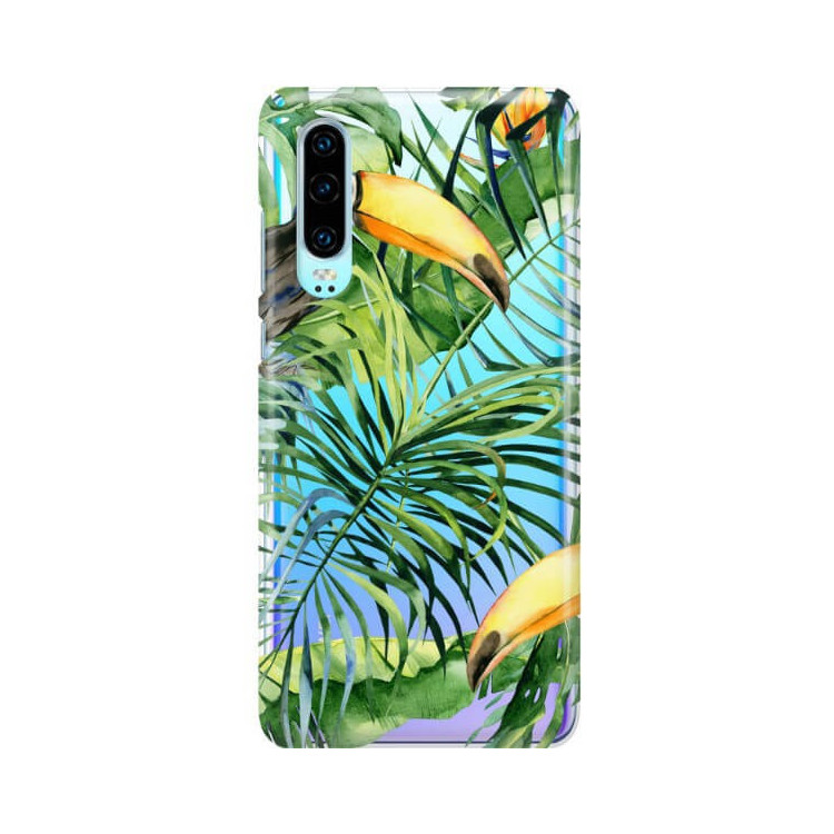 Etui Huawei P30, Etui Tropic Wzory Wielokolorowy - FunnyCase