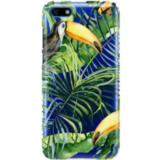 Etui Huawei Y5 2018, Etui Tropic Wzory Wielokolorowy - FunnyCase