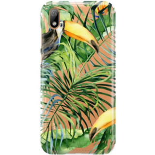 Etui Huawei Y5 2019, Etui Tropic Wzory Wielokolorowy - FunnyCase