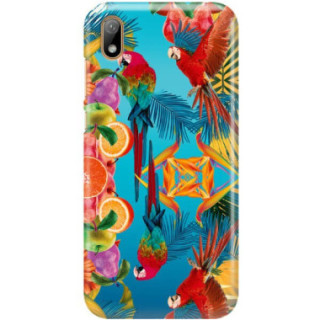 Etui Huawei Y5 2019, Etui Tropic Wzory Wielokolorowy - FunnyCase