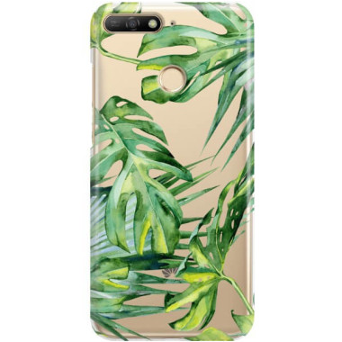 Etui Huawei Y6 PRIME 2018, Etui Tropic Wzory Wielokolorowy - FunnyCase