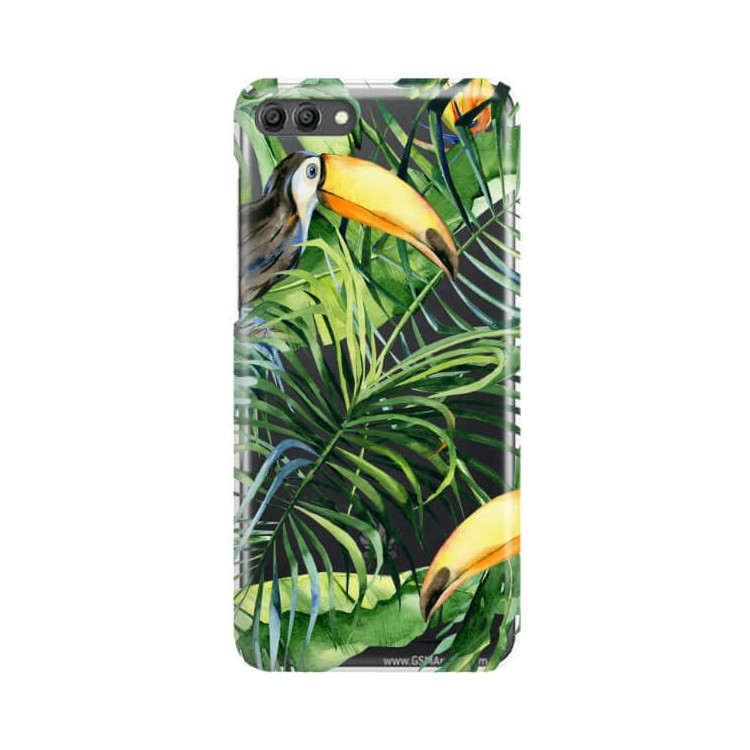 Etui Huawei Y9 2018, Etui Tropic Wzory Wielokolorowy - FunnyCase