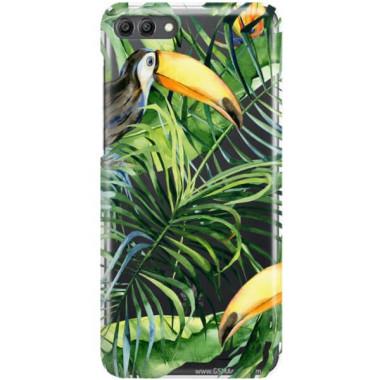 Etui Huawei Y9 2018, Etui Tropic Wzory Wielokolorowy - FunnyCase