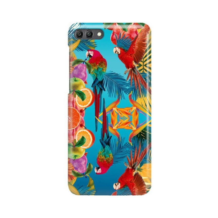 Etui Huawei Y9 2018, Etui Tropic Wzory Wielokolorowy - FunnyCase