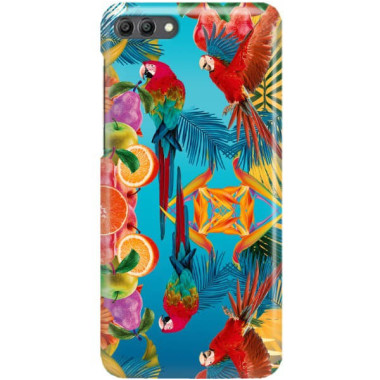 Etui Huawei Y9 2018, Etui Tropic Wzory Wielokolorowy - FunnyCase