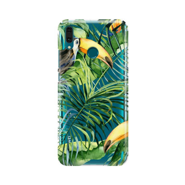 Etui Huawei Y9 2019, Etui Tropic Wzory Wielokolorowy - FunnyCase