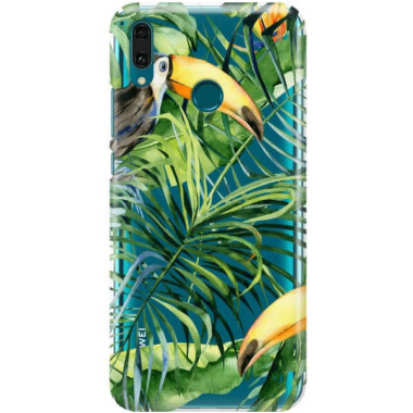 Etui Huawei Y9 2019, Etui Tropic Wzory Wielokolorowy - FunnyCase