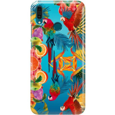 Etui Huawei Y9 2019, Etui Tropic Wzory Wielokolorowy - FunnyCase