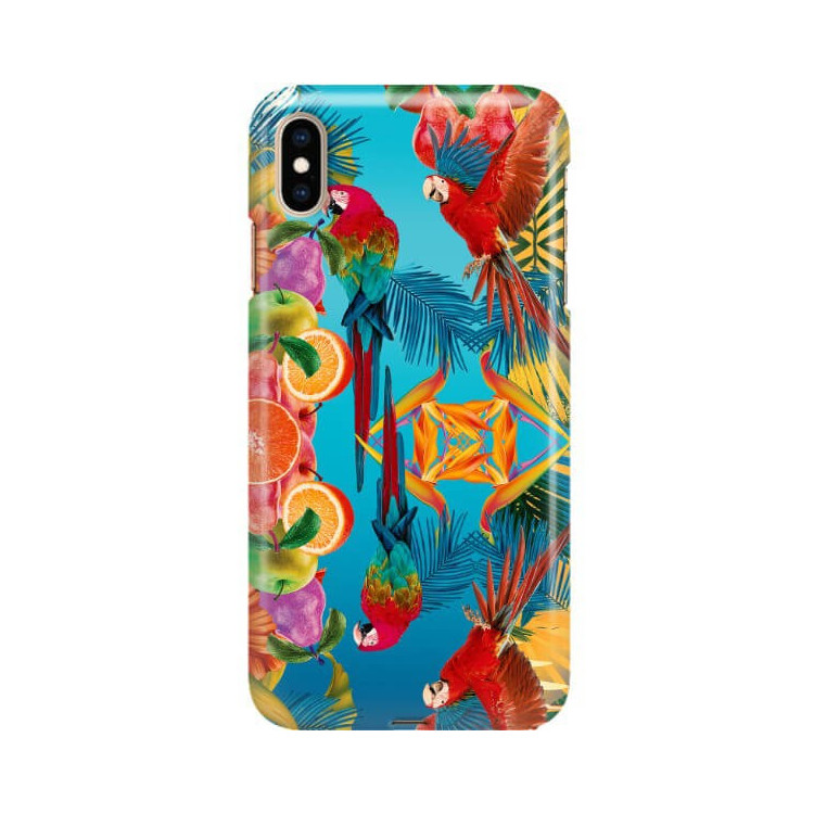 Etui Apple IPHONE XS MAX, Etui Tropic Wzory Wielokolorowy - FunnyCase