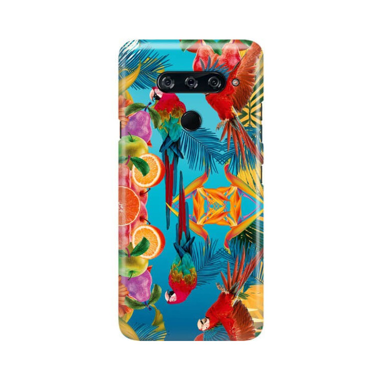 Etui Lg V40, Etui Tropic Wzory Wielokolorowy - FunnyCase