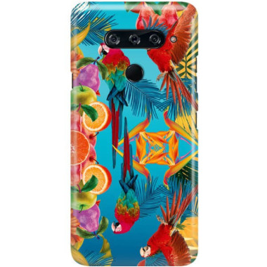 Etui Lg V40, Etui Tropic Wzory Wielokolorowy - FunnyCase