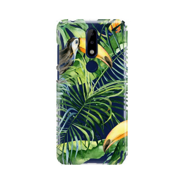 Etui Nokia 5.1 PLUS, Etui Tropic Wzory Wielokolorowy - FunnyCase