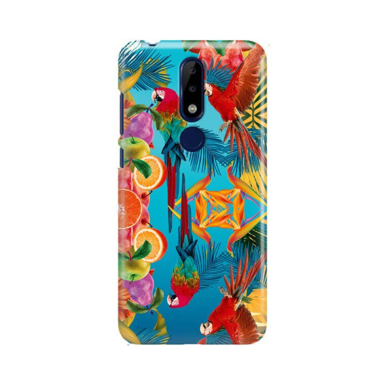 Etui Nokia 5.1 PLUS, Etui Tropic Wzory Wielokolorowy - FunnyCase