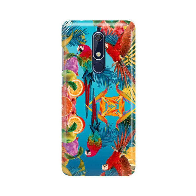 Etui Nokia 5.1, Etui Tropic Wzory Wielokolorowy - FunnyCase