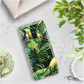 Etui Samsung GALAXY A8 2018 / A5 2018, Etui Tropic Wzory Wielokolorowy - FunnyCase