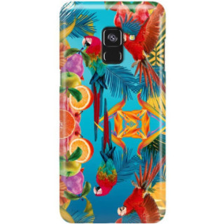 Etui Samsung GALAXY A8 2018 / A5 2018, Etui Tropic Wzory Wielokolorowy - FunnyCase