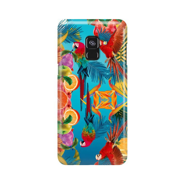 Etui Samsung GALAXY A8 2018 / A5 2018, Etui Tropic Wzory Wielokolorowy - FunnyCase