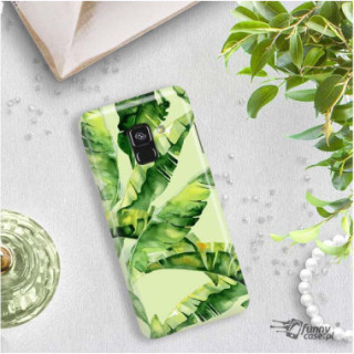 Etui Samsung GALAXY A8 2018 / A5 2018, Etui Tropic Wzory Wielokolorowy - FunnyCase