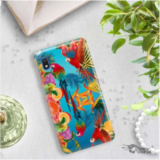 Etui Samsung GALAXY A10, Etui Tropic Wzory Wielokolorowy - FunnyCase