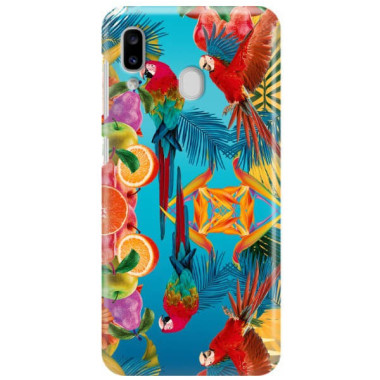 Etui Samsung GALAXY A20, Etui Tropic Wzory Wielokolorowy - FunnyCase