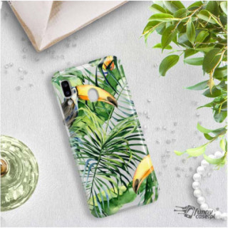 Etui Samsung GALAXY A20E, Etui Tropic Wzory Wielokolorowy - FunnyCase