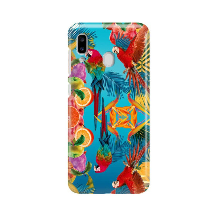 Etui Samsung GALAXY A20E, Etui Tropic Wzory Wielokolorowy - FunnyCase