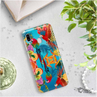 Etui Samsung GALAXY A20E, Etui Tropic Wzory Wielokolorowy - FunnyCase