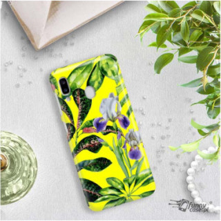 Etui Samsung GALAXY A20E, Etui Tropic Wzory Wielokolorowy - FunnyCase