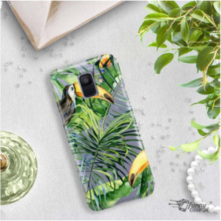 Etui Samsung GALAXY A6 2018, Etui Tropic Wzory Wielokolorowy - FunnyCase