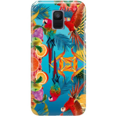 Etui Samsung GALAXY A6 2018, Etui Tropic Wzory Wielokolorowy - FunnyCase