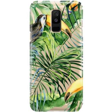 Etui Samsung GALAXY A6 PLUS 2018, Etui Tropic Wzory Wielokolorowy - FunnyCase