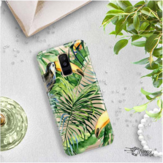 Etui Samsung GALAXY A6 PLUS 2018, Etui Tropic Wzory Wielokolorowy - FunnyCase